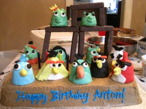 Angry Birds Cake - Gluten-free, Vegan