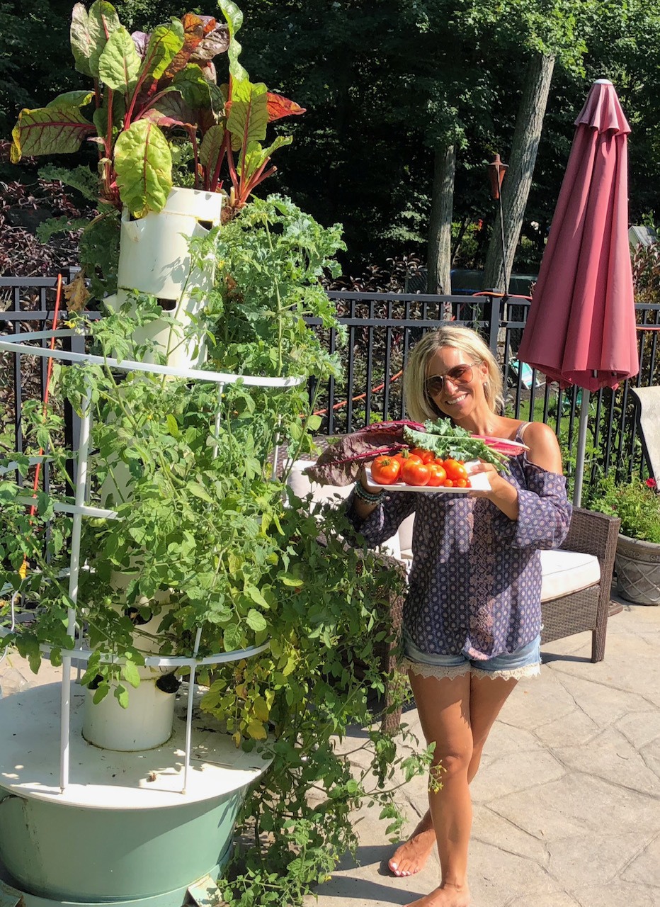 Outdoor Tower Garden Flex Harvest