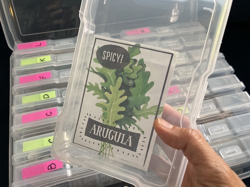 Organize seed packets